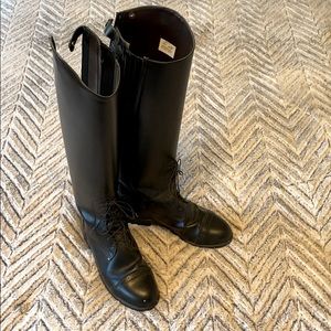 Devon Aire Black Leather Riding Boots